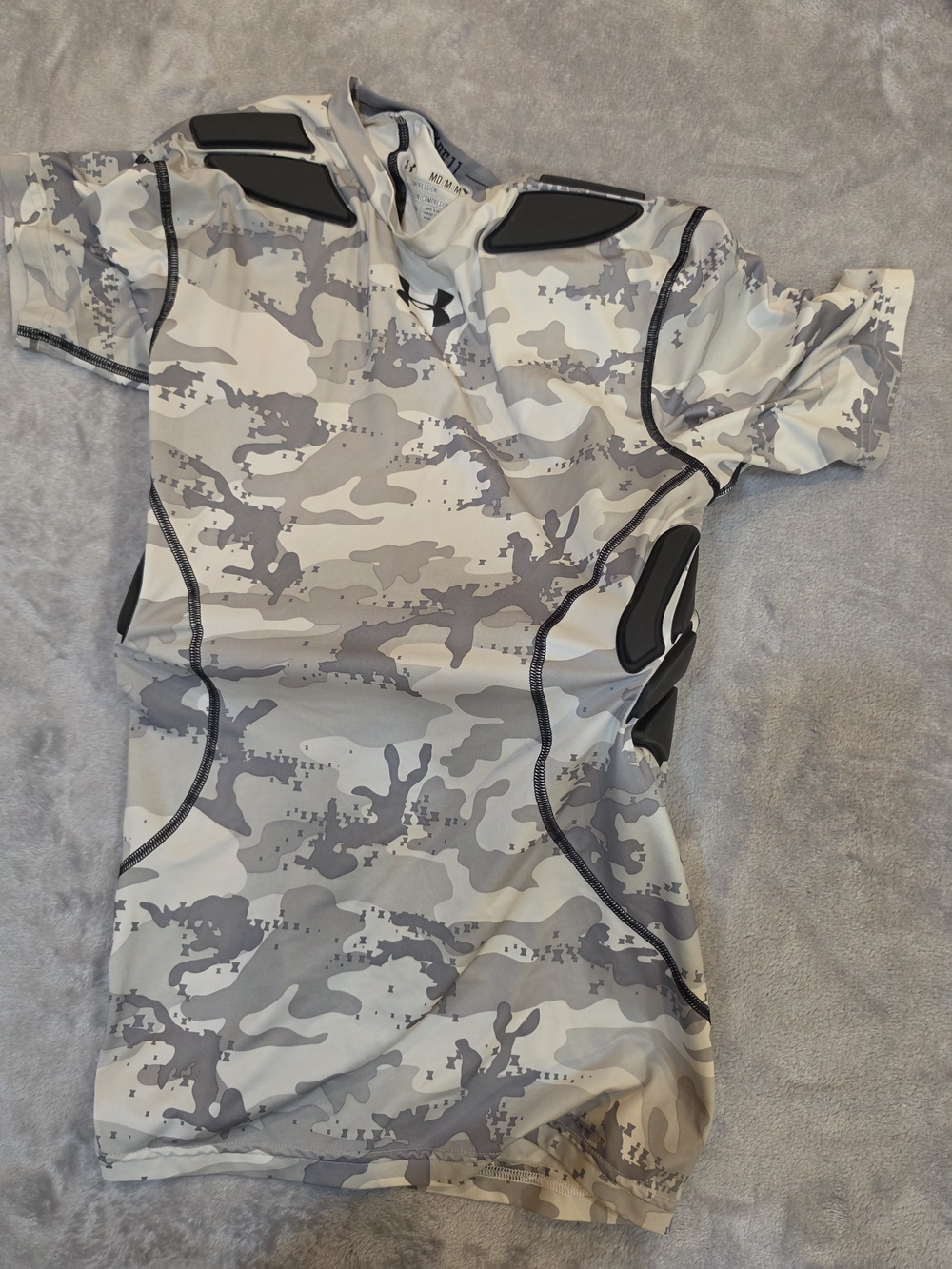 Under Armour Kids' Gray Camo Compression One-Piece